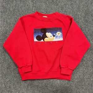 Kids M 7/8 Vintage Y2K Disney Halloween Sweatshirt Mickey & Spider